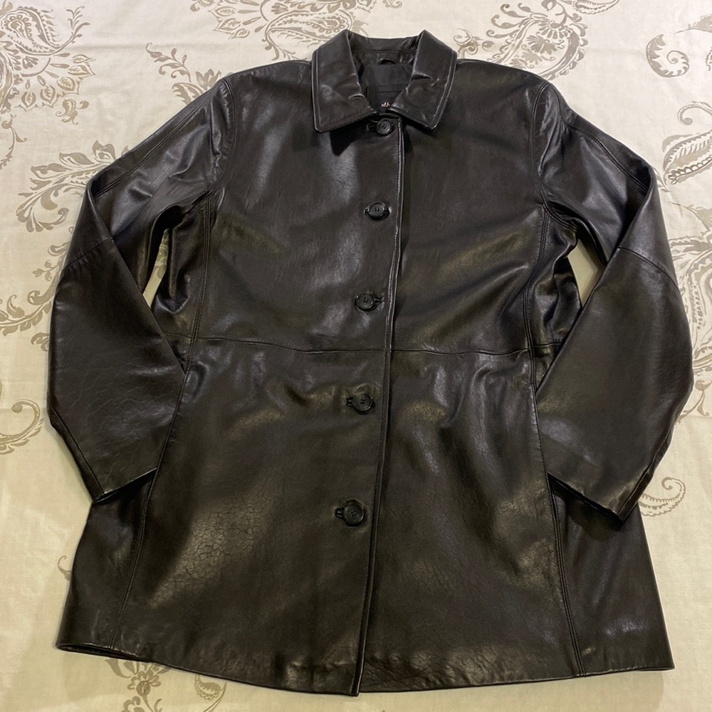 Leather jacket‎ by JLC New York